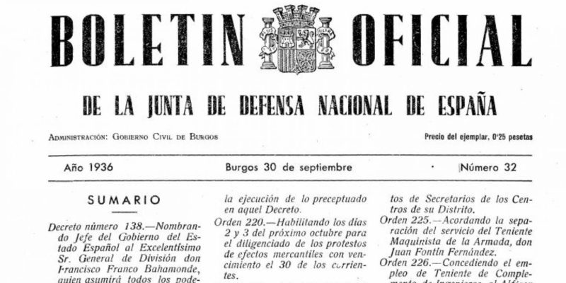 Junta de Defesa Nacional - Guerra Civil Espanhola