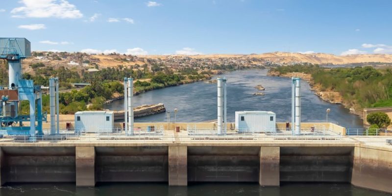 barragem de poluição do nilo