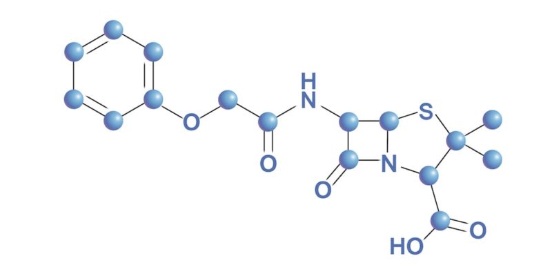 molécula de penicilina